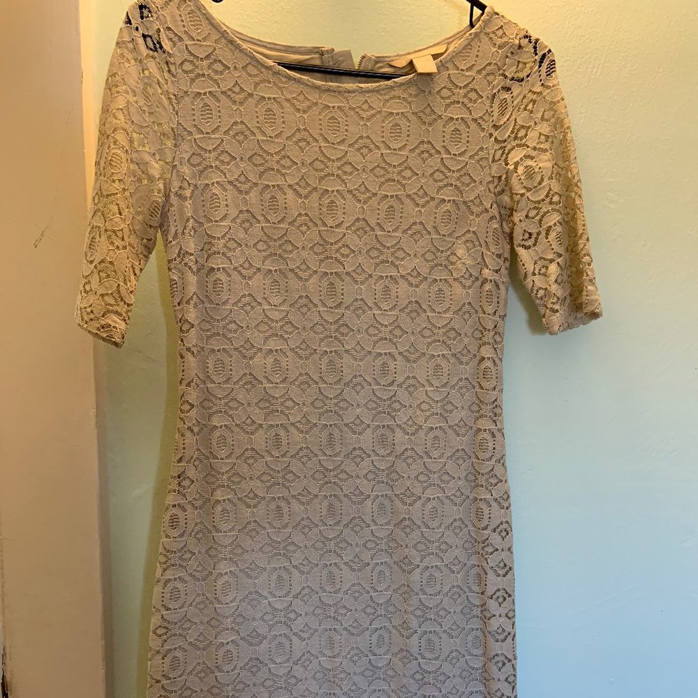 Banana Republic Tan Lace Dress